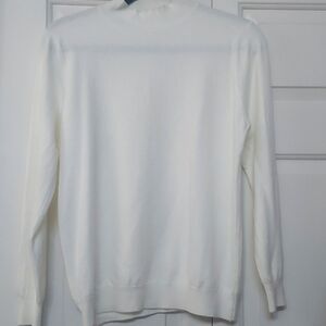 Elegant White Turtleneck Sweater